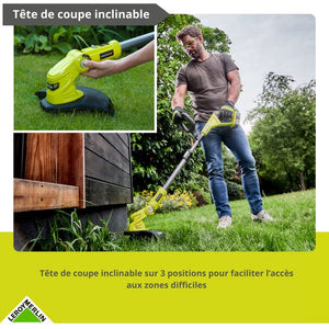 Coupe-bordures sans fil RYOBI One+ Rlt183225fpk, 18V, l.30 cm, 1 batterie 2,5Ah