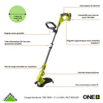 Charger l&#39;image dans la galerie, Coupe-bordures sans fil RYOBI One+ Rlt183225fpk, 18V, l.30 cm, 1 batterie 2,5Ah
