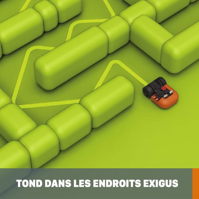 Robot tondeuse connecté WORX LANDROID - Jusqu'à 700m² - WR142E